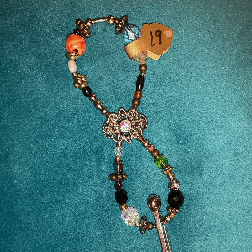 Large Flexi Clip - Multi-colored beads